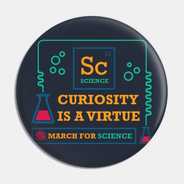 Curiosity is a Virtue Pin by sumlam