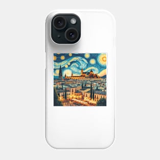 Cordoba, Spain, in the style of Vincent van Gogh's Starry Night Phone Case