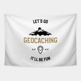 Let's Go It'll Be Fun Geocaching Tapestry