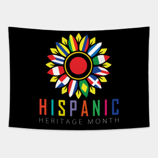 Proud Latina For Women Funny Hispanic Heritage Month Flag Tapestry