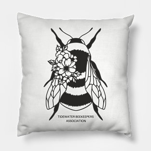 Tidewater Beekeepers Association Bee w/Flower Pillow