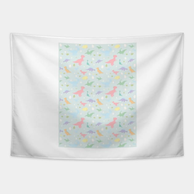 Dinosaur Egg Pack Tapestry by IstoriaDesign