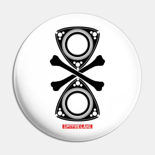 Rotor Crossbones Pin