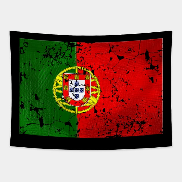 Portugal Flag Tapestry by Dojaja