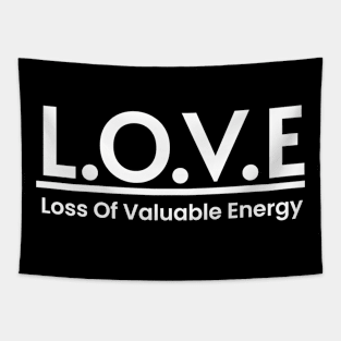 LOVE Meaning Minimalist Design Tapestry