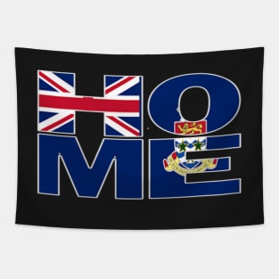 Cayman Islands Collections Flag Spelling HOME - Soca Mode Tapestry