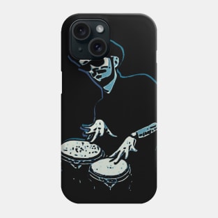 Bongo Beatin' Beatnik (Blue) Phone Case