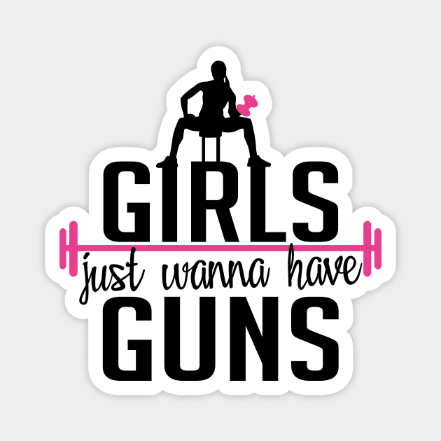 Girls just wanna have guns Magnet by nektarinchen