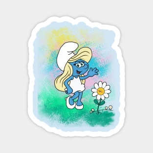 Smurfette Waving - Smurfs Magnet