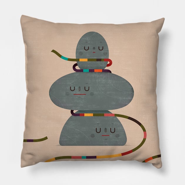 stone pebbles Pillow by holaholamariela