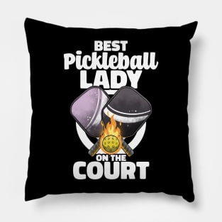 Best Pickleball Lady Paddle Pickleballer Lucky Pickleball Pillow