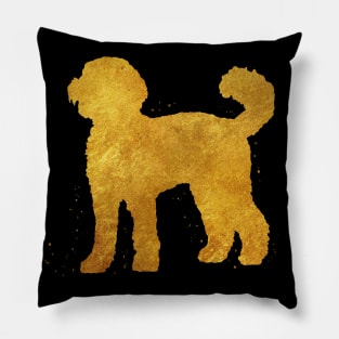 Labradoodle golden art Pillow
