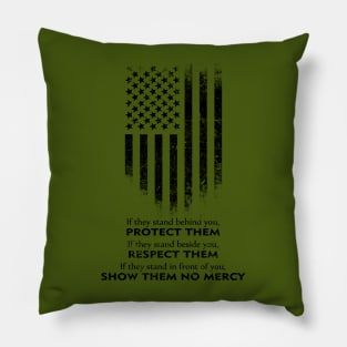 Protect Them - Flag Pillow