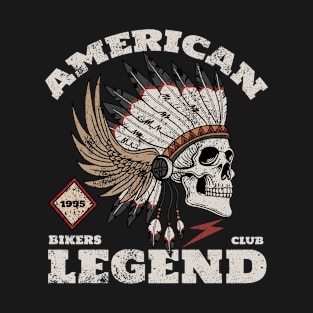 Skull Cherokee indian american legend T-Shirt