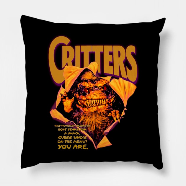 Guess Who's On The Menu (Version 2) Pillow by The Dark Vestiary