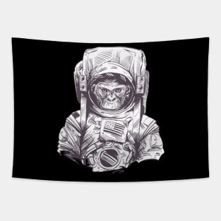 Chimp Wearing An Astronaut Suit Tapestry