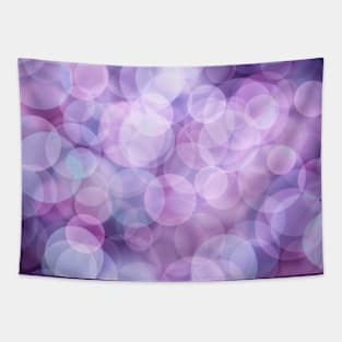 Layered bright pink and purple bubbles Tapestry