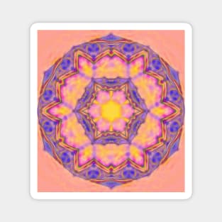 Delicate kaleidoscope in the colors of summer Magnet