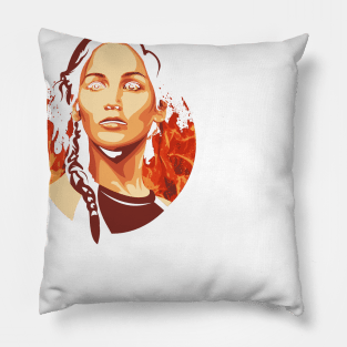 The Girl On Fire Pillow