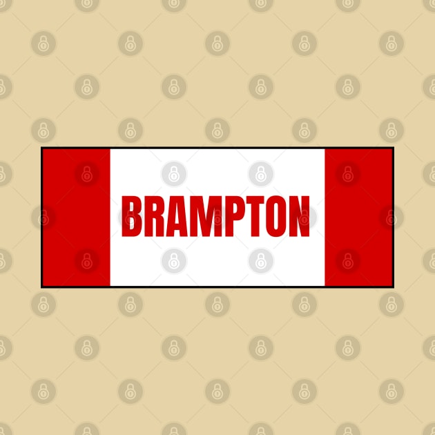 Brampton City in Canadian Flag Colors by aybe7elf