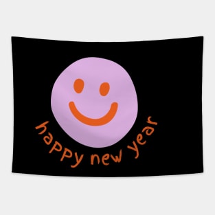 New Year Smile - face Tapestry