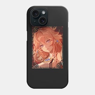 Yae Miko & Sakura Leaves Phone Case