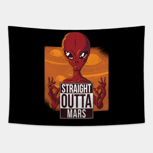 Straight outta mars Tapestry