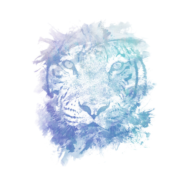 Disover Abstract Watercolor Tiger Portrait / Face - Watercolor - T-Shirt