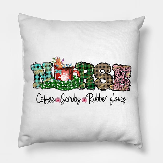 Nurse Christmas Pillow by MZeeDesigns