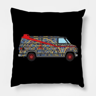 A-Team Van - DragonCon Marriott Carpet Pattern Pillow