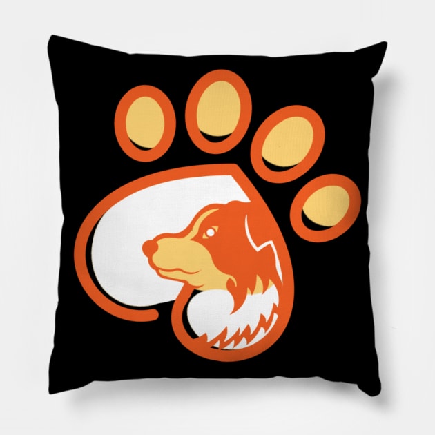 Dog Claw Clipart Pillow by anbartshirts