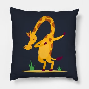 Dabbing Giraffe Dance Pillow