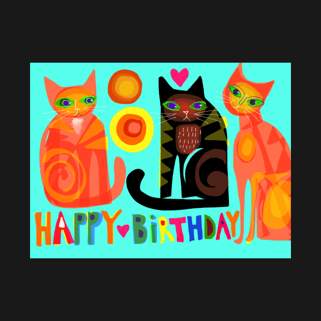 Happy Birthday cats by karincharlotte