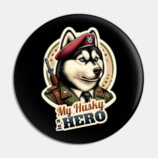 Husky soldier Pin