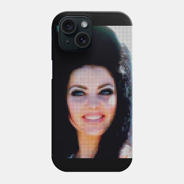 Priscilla Presley Dot Art Vintage Phone Case by PengellyArt