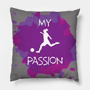 Women soccer player Pillow