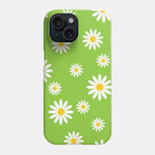 Pastel green and white flower Phone Case