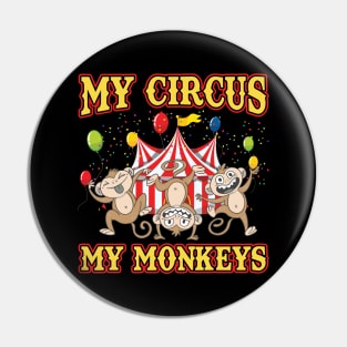 My Circus My Monkeys - Circus Party Ringmaster Pin