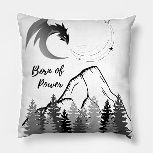 Born of Power Dragon Mountain Pillow