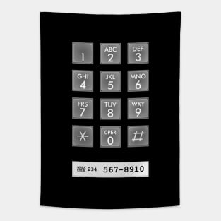 Retro Touchtone Phone Tapestry