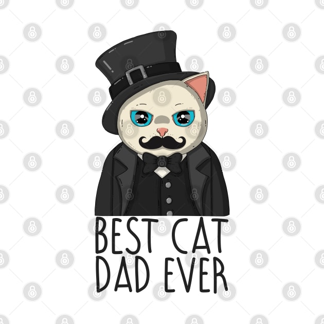 Best Cat Dad Ever by Japanese Neko