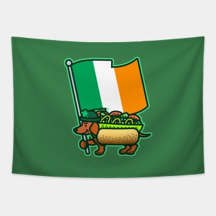 Big Irish Flag Chicago Dog Tapestry