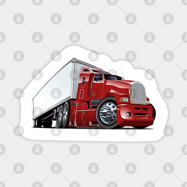 Cartoon truck Magnet by Mechanik