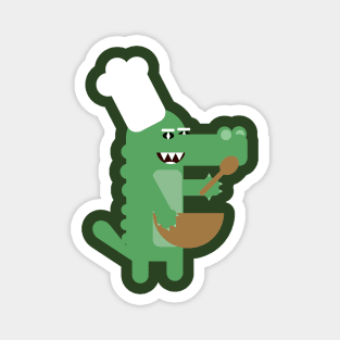 Croc the Baker Magnet