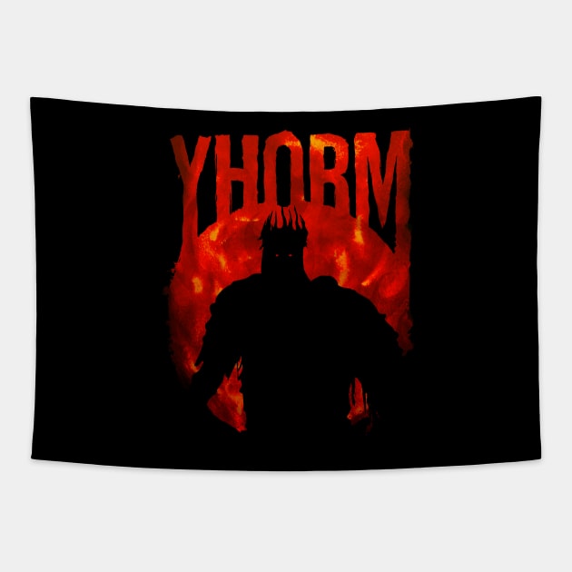 Yhorm Cutout Tapestry by Fabricated_Abyss