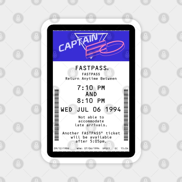 Captain EO Fastpass Magnet by Florida Project