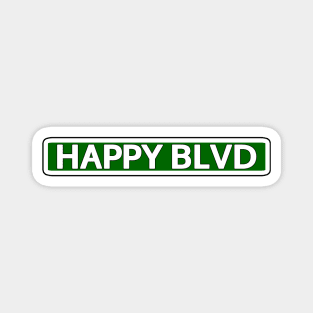 Happy Blvd Street Sign Magnet