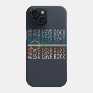 Wave Peace Love Rock Six String Phone Case