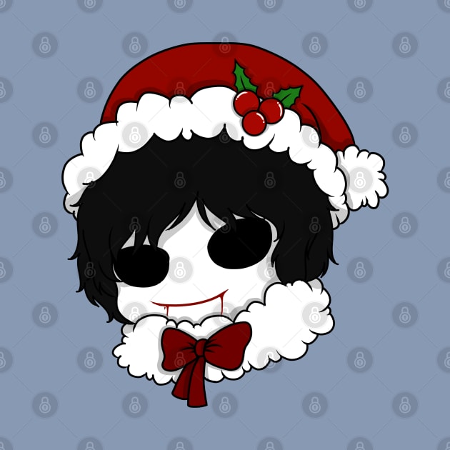 bloody painter christmas chibi by LillyTheChibi