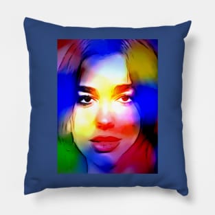 Dua Lipa in Colors Pillow